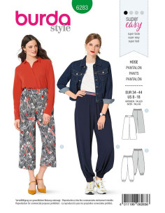 Patrón de pantalón abombado - Burda 6283