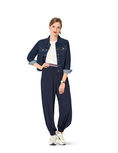 Patrón de pantalón abombado - Burda 6283