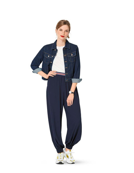 Patrón de pantalón abombado - Burda 6283