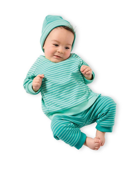 Patrón de gorro, pantalón y chaqueta sudadera - Burda 9315