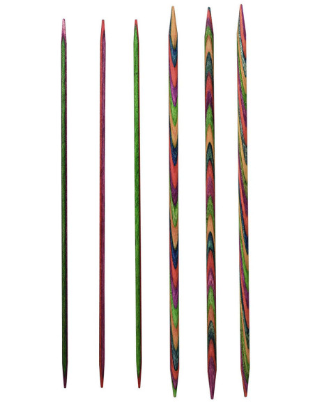 Agujas de doble punta de madera Symfonie KnitPro