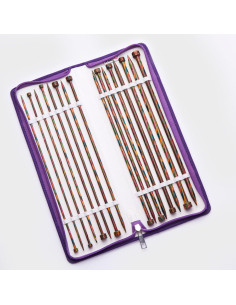 Estuche de agujas rectas de madera Symfonie KnitPro