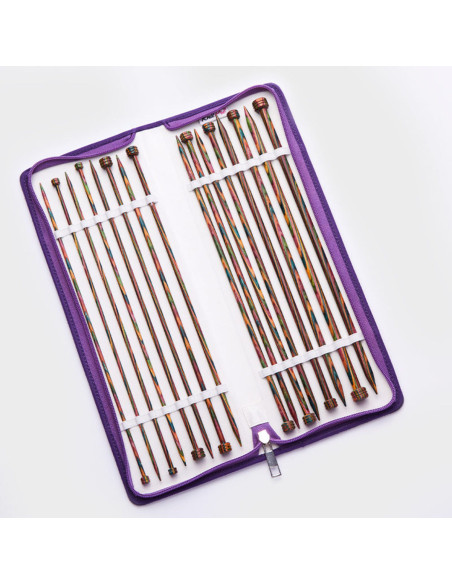 Estuche de agujas rectas de madera Symfonie KnitPro