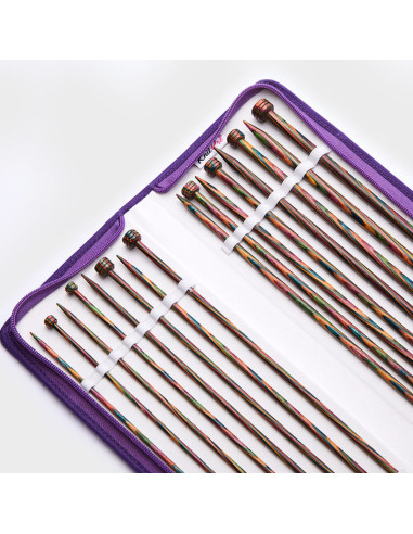 Estuche de agujas rectas de madera Symfonie KnitPro