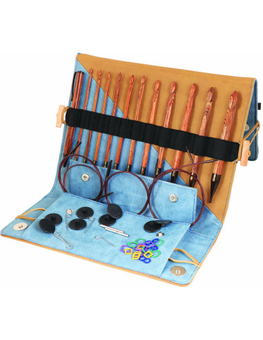 Estuche de ganchillos tunecinos Ginger KnitPro