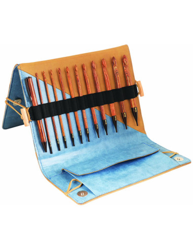 Estuche de ganchillos tunecinos Ginger KnitPro