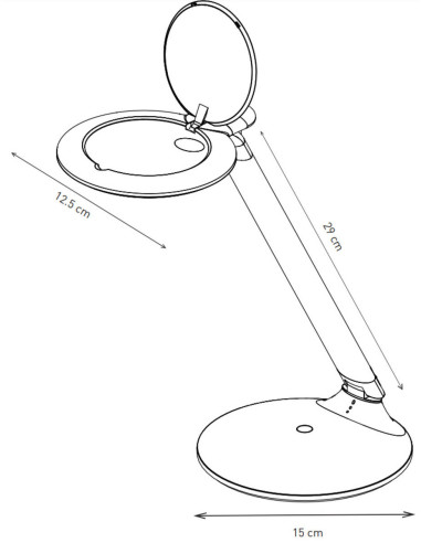 Lámpara lupa recargable Halo Go Daylight