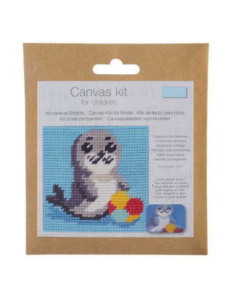 Kit canevas enfant - Otarie