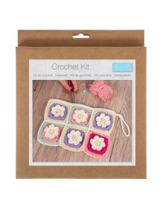 Kit de crochet - Pochette zippée florale 2