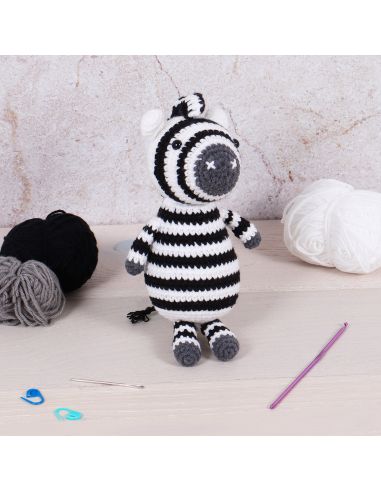 Kit de crochet amigurumi - Zèbre