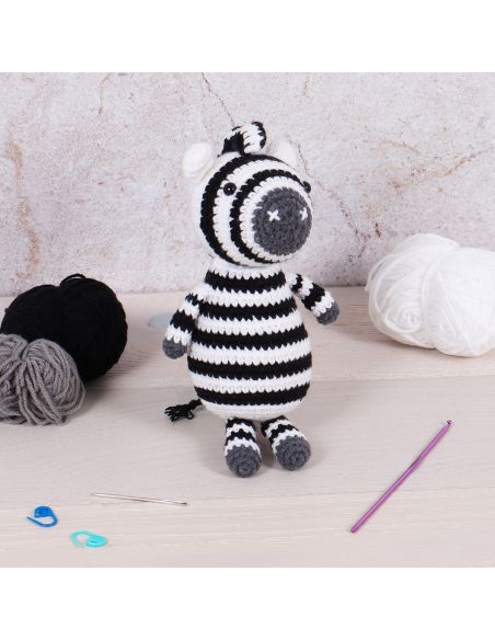 Kit de crochet amigurumi - Zèbre
