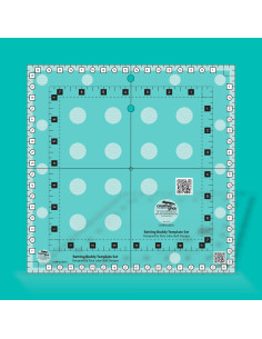 Règle Non-Slip Batting Buddy Template Set Creative Grids 2