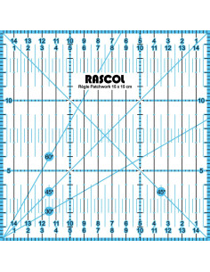 Regla de patchwork Rascol 15 x 15 cm