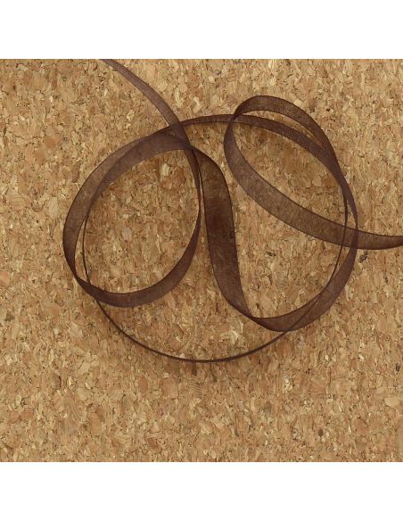 Ruban organza - Marron