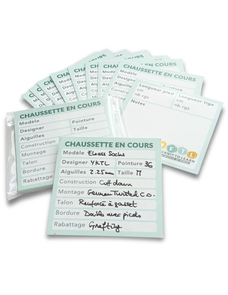 10 cartes Tricot en cours YKTL