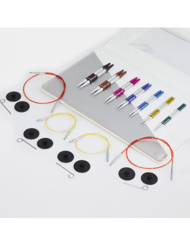 Kit de agujas circulares cortas KnitPro Special SmartStix