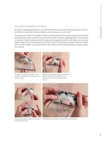 Libro tejer jacquard en redondo