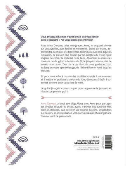 Libro tejer jacquard en redondo