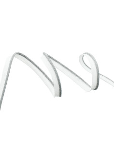 Piping, superando lurex - Plata trama blanca