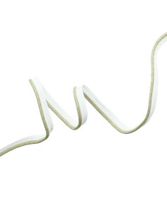 Piping, superando lurex - Oro trama blanca