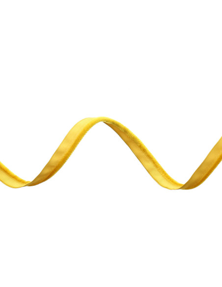 Piping de vestimenta de terciopelo - Amarillo