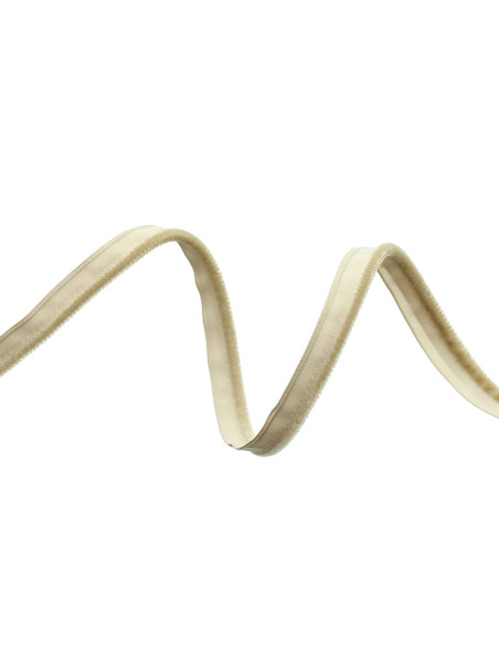 Piping de vestimenta de terciopelo - Beige