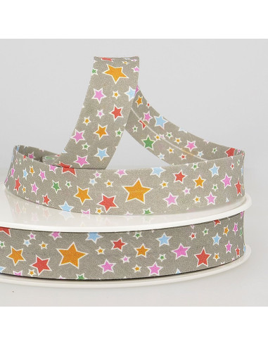 Sesgo estrellas - Gris estrellas naranja