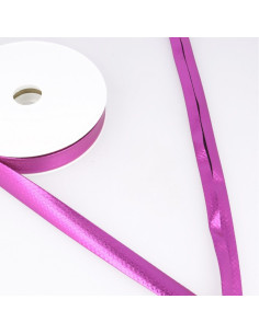 Cinta al bies metalizada - Fucsia
