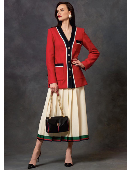 Patrón de chaqueta, vestido y falda - Vogue 1643
