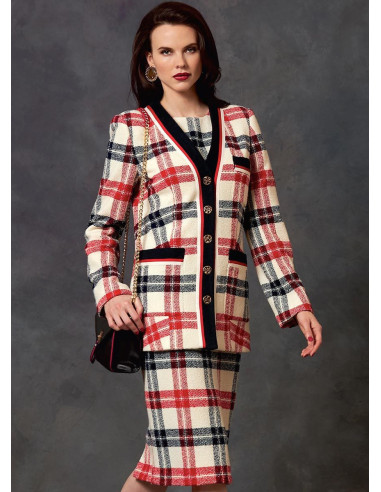 Patrón de chaqueta, vestido y falda - Vogue 1643