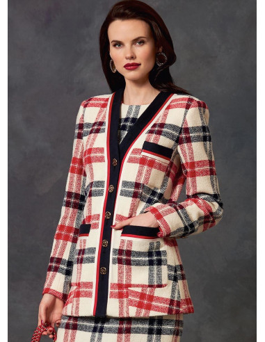 Patrón de chaqueta, vestido y falda - Vogue 1643