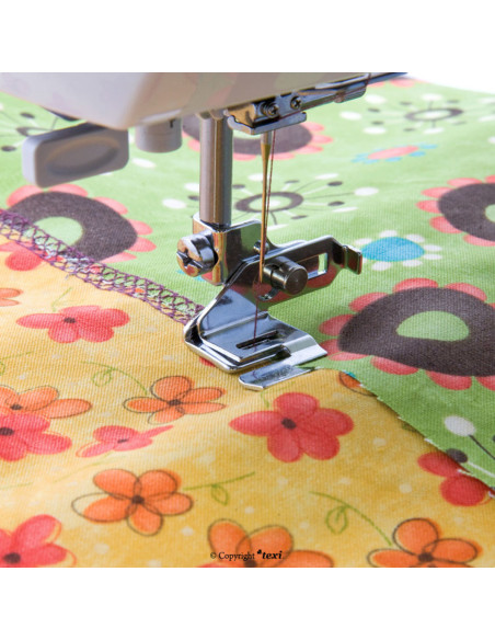 Herramienta para coser borde a borde