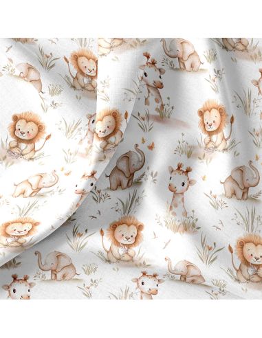 Tissu popeline de coton - Melte blanc