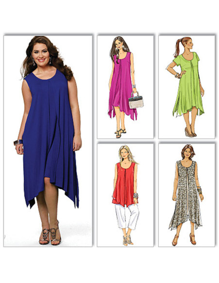 Patrón de blusa, vestido y pantalón - Butterick 5655