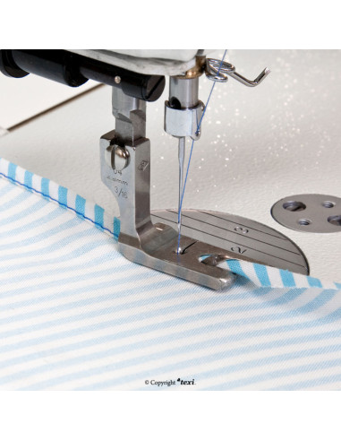 Pie de dobladillo doble 1/8" (3,2 mm)