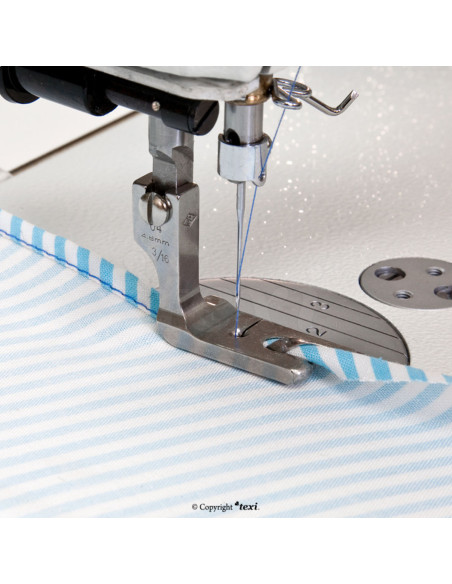 Pie de dobladillo doble 1/8" (3,2 mm)