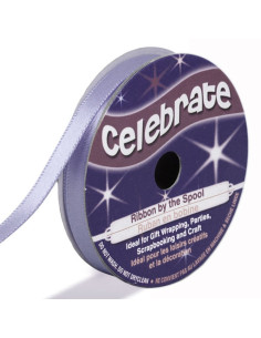 Cinta de satén Celebrate lila - 6 mm x 6 metros