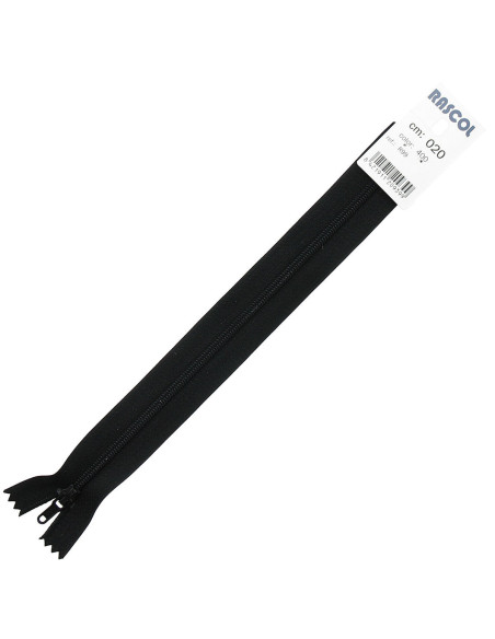Cierre de nylon Rascol - Negro