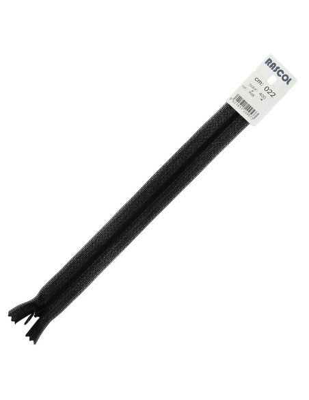 Cierre invisible Rascol - Negro