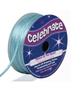 Cordón cola de ratón Celebrate azul cielo - 2 mm x 10 metros