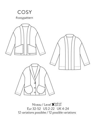 Patron de gilet Cosy - Atelier Scämmit