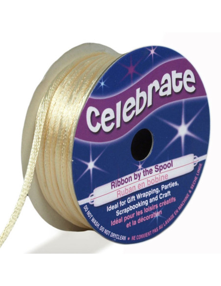 Cordón cola de ratón Celebrate crema - 2 mm x 10 metros