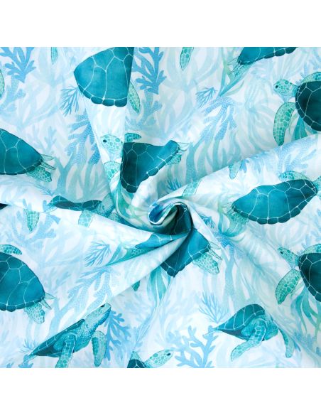 Tissu short de bain - Tortue