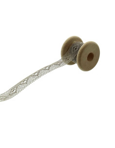 Encaje entre dos de algodón - Beige oscuro