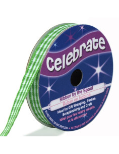 Cinta Vichy Celebrate verde - 6 mm x 5 metros