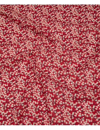 Tissu Liberty - Mitsi Valeria rouge coquelicot
