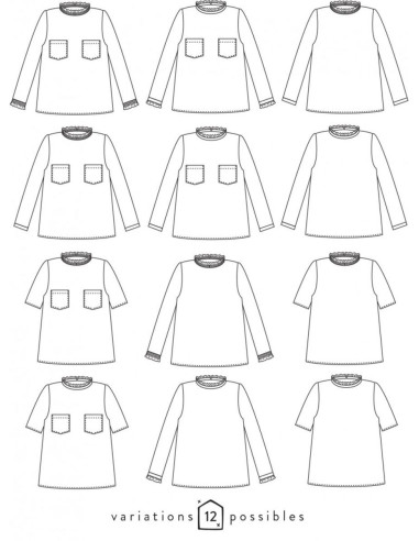 Patrón de blusa Passion - Atelier Scämmit