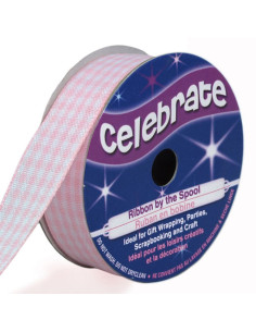 Cinta Vichy Celebrate rosa - 15 mm x 4 metros