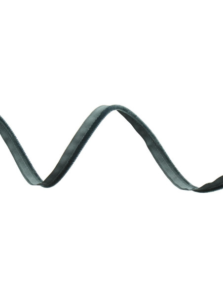 Piping de vestimenta de terciopelo - Gris antracita
