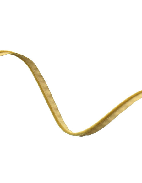 Piping de vestimenta de terciopelo - Mostaza